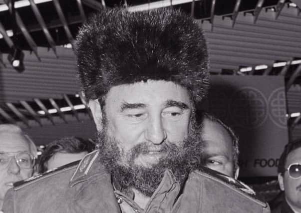 Fidel Castro (1926- 2016) at Shannon during a stop-over in 1982.