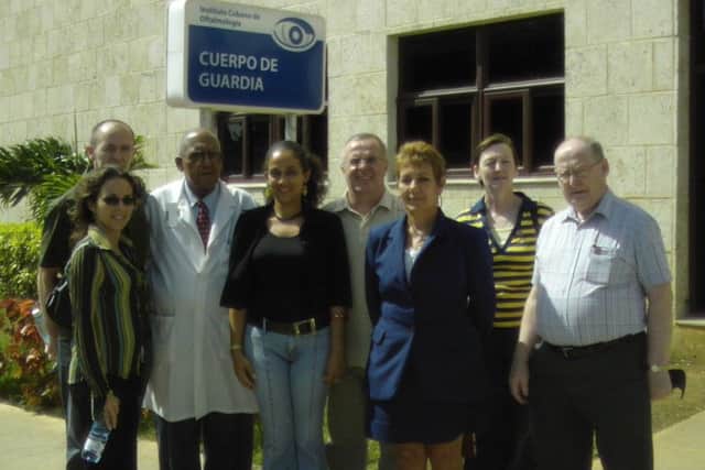 Foyle MLA Raymond McCartney and a Sinn FÃ©in delegation on a  fact-finding visit to Cuba in 2009 when they met Government officials and visited medical centres there.