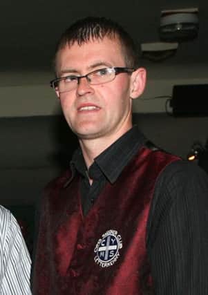 Phelim McClafferty (second from right) who leads the way in the Individual League.