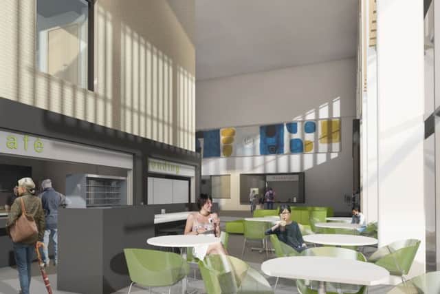 The proposed new CafÃ© area is in main entrance zone at Altnagelvin Hospital as part of the North Wing Development.