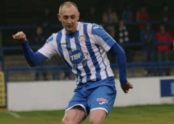 Striker Sammy Morrow has signed for Institute.