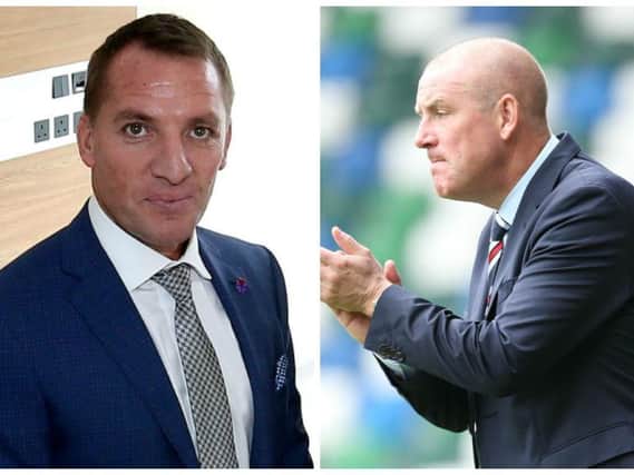 Celtic boss Brendan Rodgers and Rangers manager Mark Warburton.