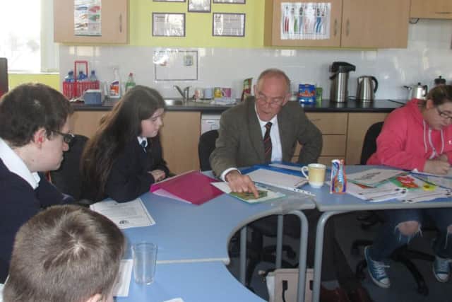 School principal Brian McLaughlin with members of the School Council.