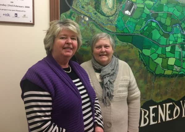 Dolores O'Kane and Patricia Kelly from Benedy Community Association. photo: Derry Journal