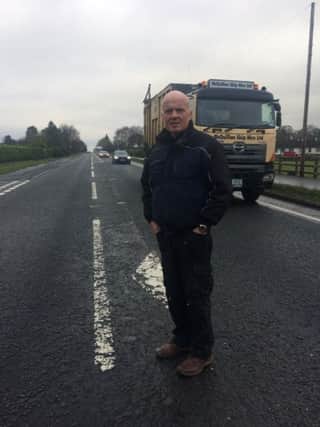 Sinn Fein Colr. Sean McGlinchey says the turning lane off the A6 into dernaflaw is "nothing more than a bit of paint on the road".