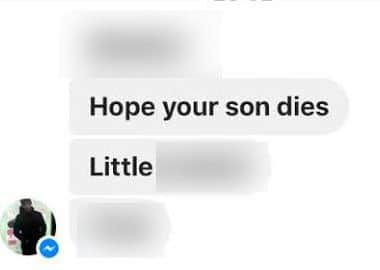 A message sent to Shane Duffy's father, Brian Duffy, after his son scored the winning goal for Brighton and Hove Albion against former team, Blackburn Rovers.