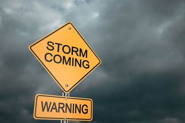 Storm Barbara is expected on Friday.