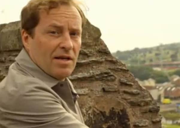 Ardal O'Hanlon pictured in Derry for Channel 4 television programme 'Ireland With Ardal O'Hanlon'. (Photo: Channel 4)