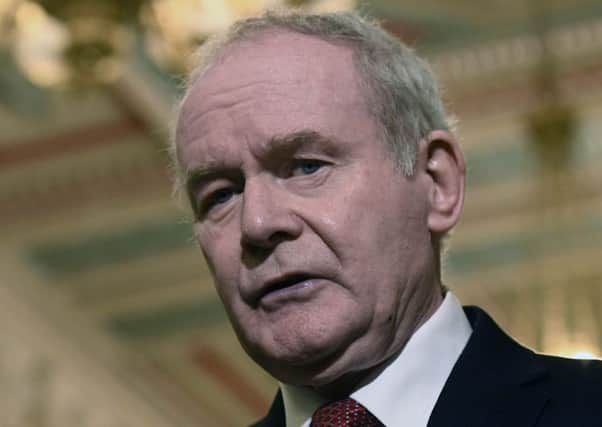 Deputy First Minister Martin McGuinness will step down at 5pm today (Monday)