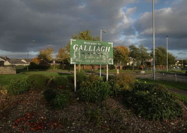 The entrance to the Galliagh estate.