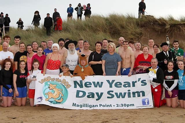 Mickey Mullan at the Sea Swim in aid of Foyle Hospice in 2012.
