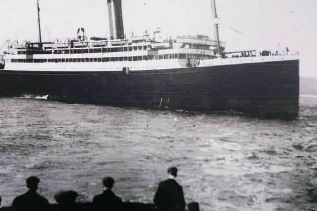The majestic Laurentic in operation during its heyday.