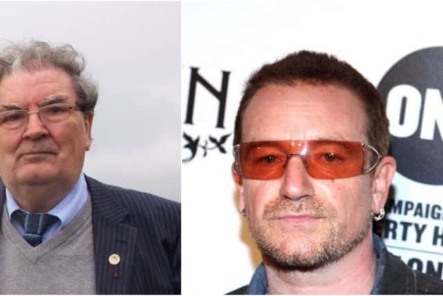 John Hume and U2 frontman Bono