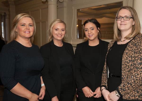Amanda Creagh, Emma Watts, Rachael Crossan from Da Vincis Hotel with Mairead Kelly from Everglades Hotel.