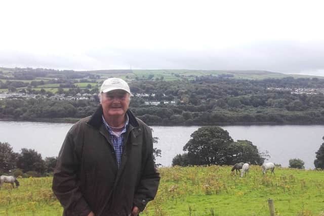 Patrick O'Rourke revisiting the grounds of Termonbacca  recently, 60 years after he left St Joseph's Boys Home there.