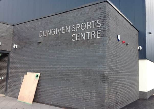 The signage outside the building.