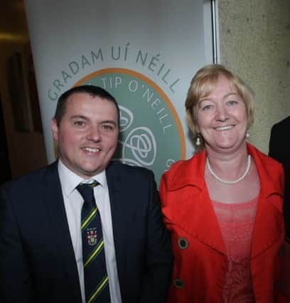 John McLaughlin, Donegal County Council (right) with Martin McDermott and Rena Donaghey at Friday night's event in the Inishowen Gateway Hotel, Buncrana.