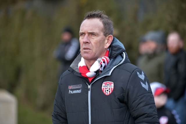Derry City manager Kenny Shiels will continue to monitor the progress of trialist, Kodi Lyons-Foster. DER0517GS110