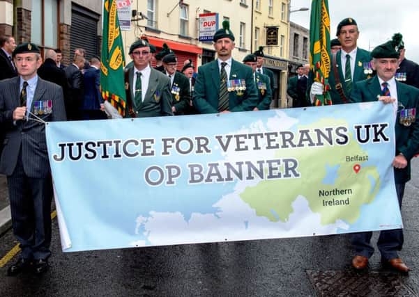 A previous Justice For Veterans parade in Portadown, Co Armagh