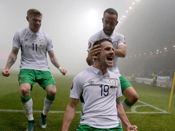 Robbie Brady in action for Ireland