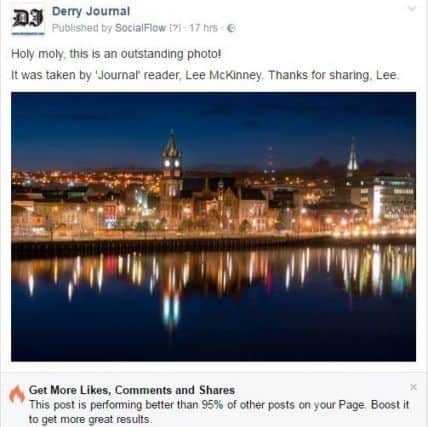 More than 2,000 people 'Liked' the photo on the 'Journal' Facebook page.