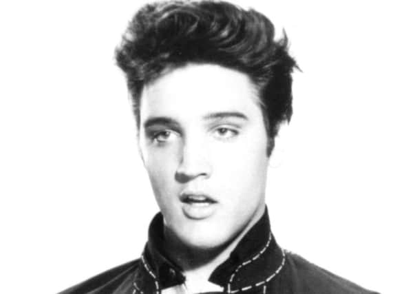 A young Elvis Presley.