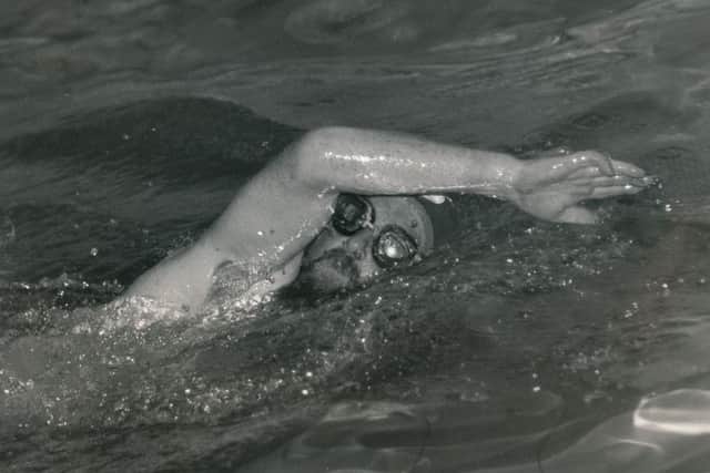 Ray in training for the Channel Swim.