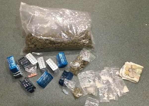 Police seized drugs worth an estimated Â£6K.