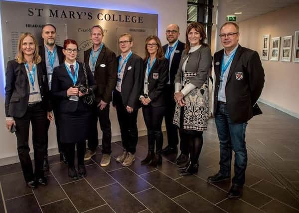 The team from Sweden who visited St Mary's College recently. Photo: Stephen Latimer Photography.