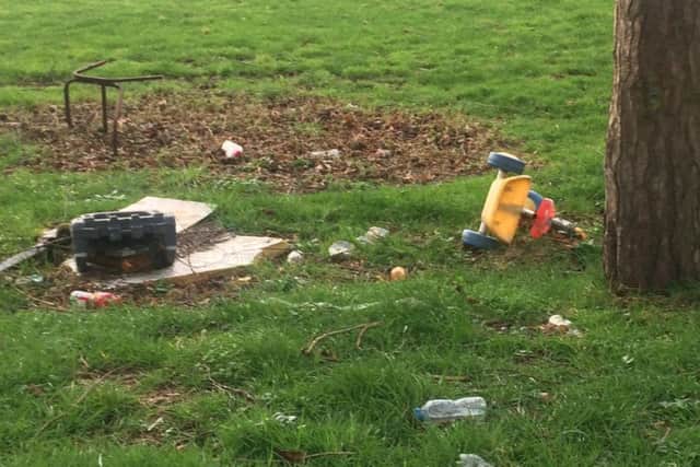 Other rubbish dumped on land on the Roemill Road.