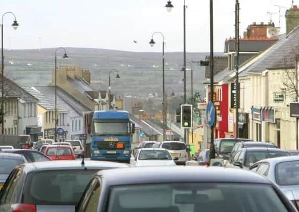 Traffic in Dungiven (file photo)