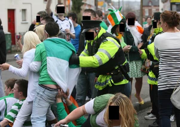 Police clash with students in the Holylands in 2010. Photo: Pacemaker.