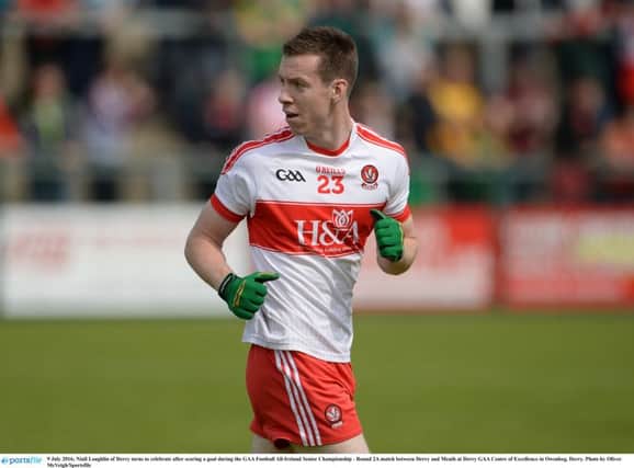 Derry forward Niall Loughlin.