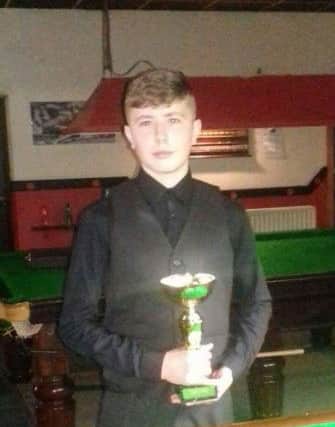 Christopher Clifford who will be representing Northern Ireland at the European Snooker Championships.