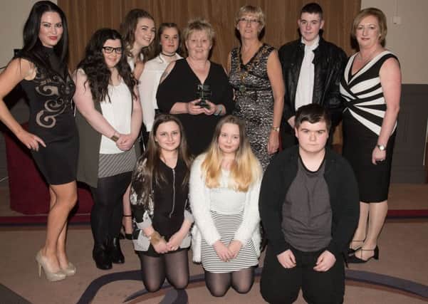 The Mayor Aderman Hilary McClintock, Kim Kelly, Editor Local Women and Joanna Boyd, Derry City and Strabane District Council pictured at the Women's Recognition Awards in the City Hotel with Wendy MacBean who received the Contribution to Youth Award. Picture Martin McKwown