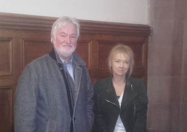 NUJ Derry & NW Branch officers Darach MacDonald and Felicity McCall.