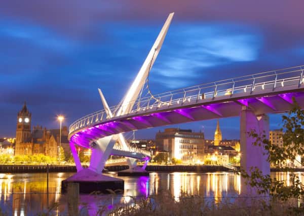 The Peace Bridge in Derry. Photo: Michael J. Love