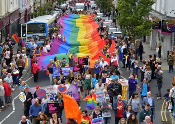 A previous Foyle Pride parade in Derry.