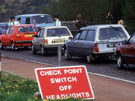 Heavy security and long tailbacks were a feature of border crossing points back in the 1980s.