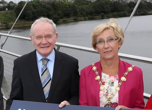 The Mayor with Martin McGuinness back in September 2016
