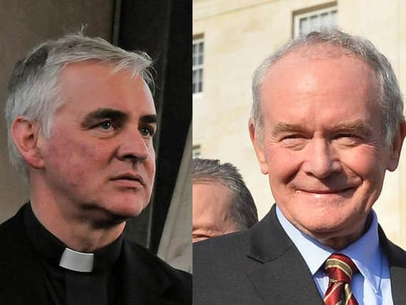 Father Michael Canny and Martin McGuinness