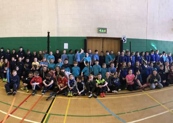 Pupils who participated in the blitz at Roe Valley Leisure Centre.