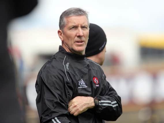 Derry manager Damian Barton