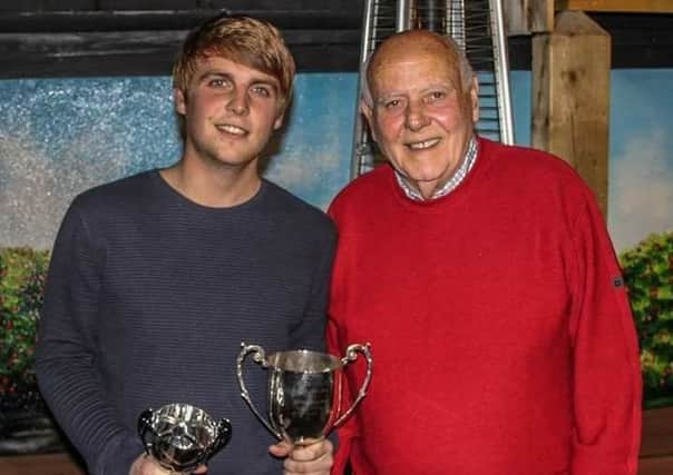 Jack Glenn (senior) pictured with his late grandson Jack, who will be laid to rest on Saturday.