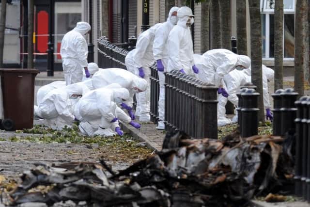 Ã“glaigh Na hÃ‰ireann was behind a car bomb attack on Derrys PSNI HQ in 2010.