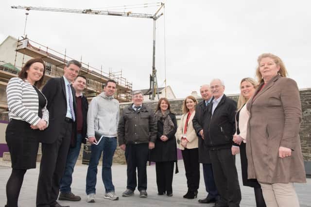 Members of the Councils Planning Committee and officers from Derry City and Strabane District Council pictured taking a tour of the Ebrington site recently.
