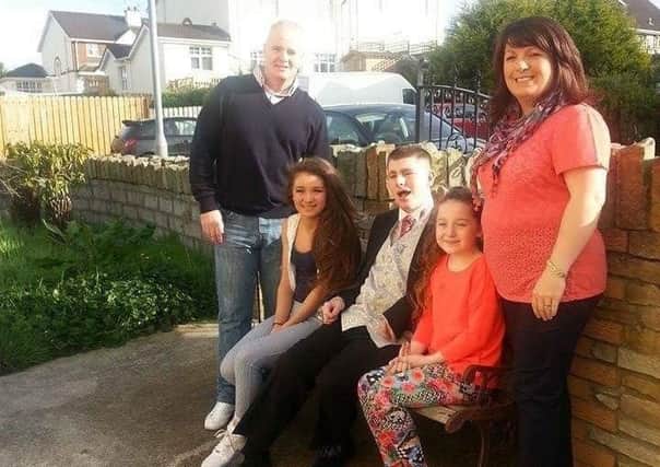 Tony Taylor with his Lorraine and, son Bliain and daughters Nicole and Ellie-Jo.