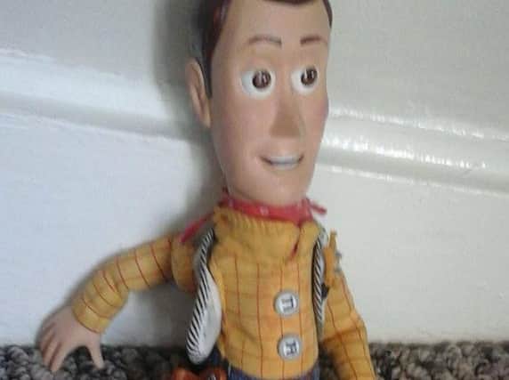 The Sheriff Woody doll was found near the walkway along the quay.