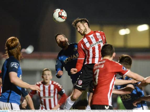 Aaron Barry promises to put an end to Derry City's defensive problems.