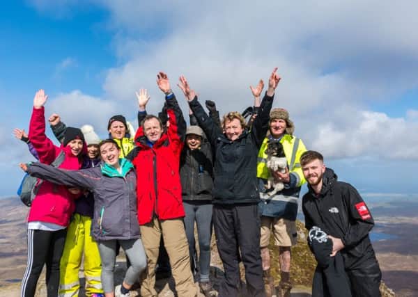 The group pictured at the top of Mount Errigal. (Photo Ryan Mullan)